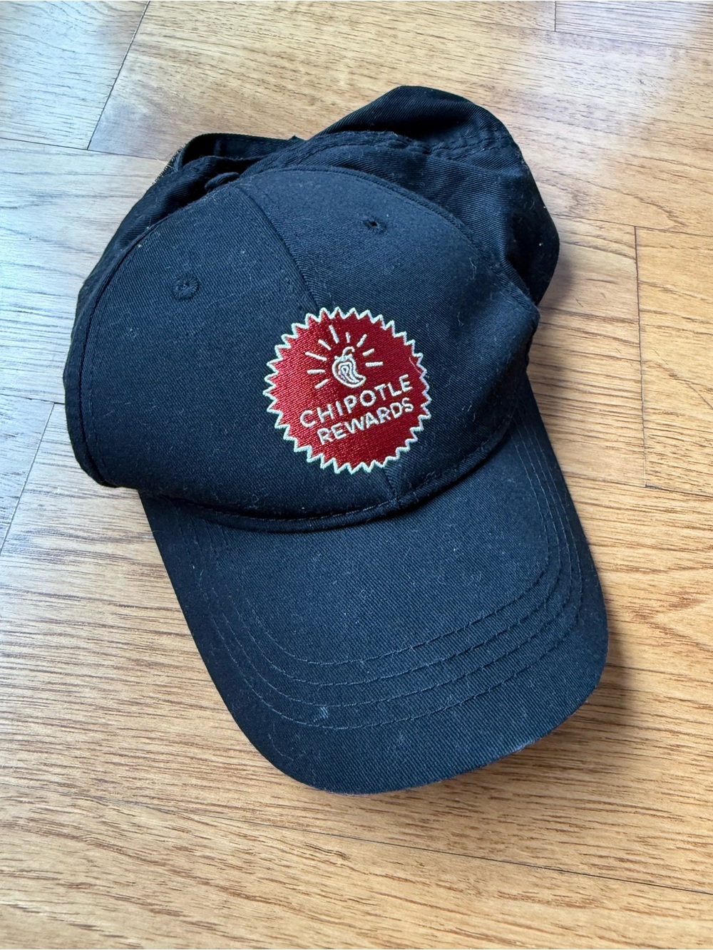 Chipotle Rewards Black Baseball Cap
